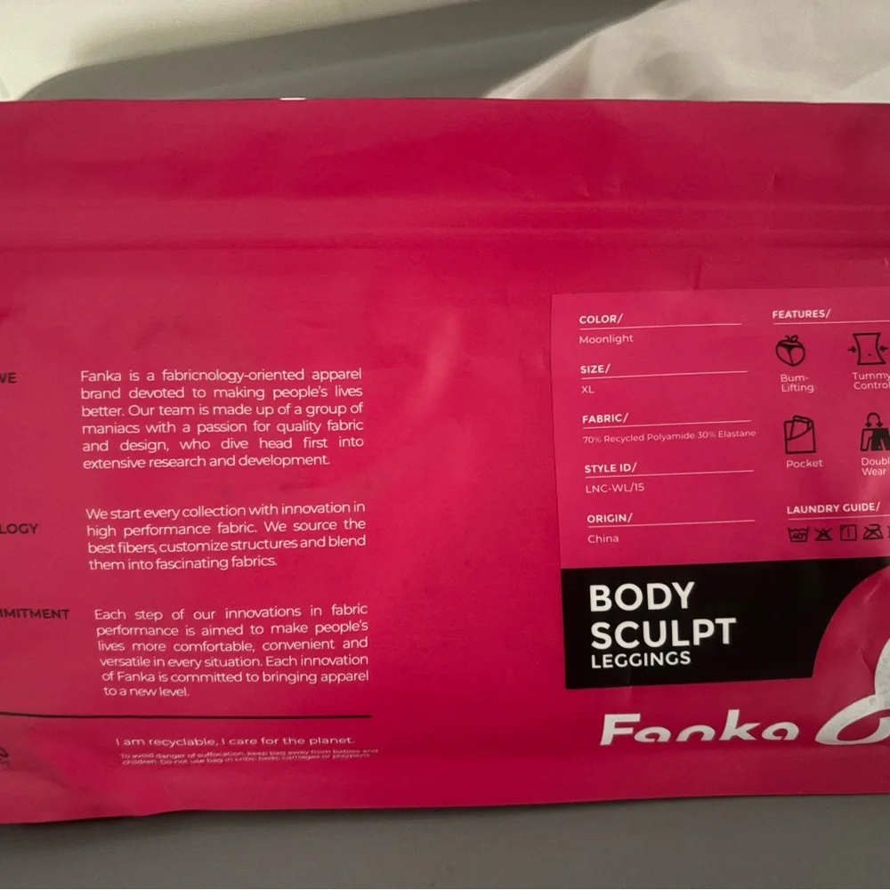 Fanka Body Sculpt Leggings, XL NWT - Picture 3 of 5